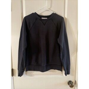 Everlane unisex Black French Terry Crew Neck‎ Sweatshirt -Size Small